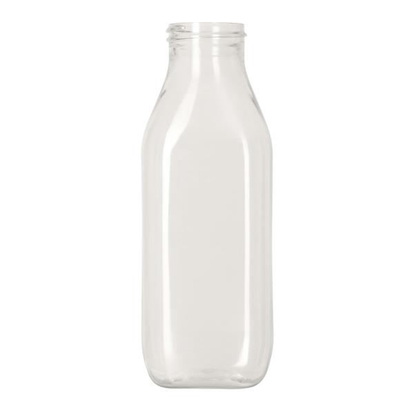 300ml rPET bottle, Square Milk 38-400, F0558A