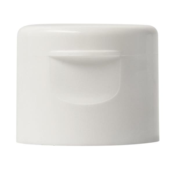 24-410 flip top cap, crabs claw, 3mm orifice, smooth