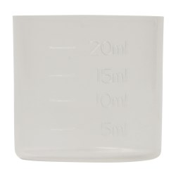 Dosing cup 1153, smooth, 33mm, natural