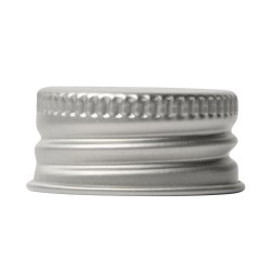 24-410 Aluminium screw closure, tri seal, matt, silver