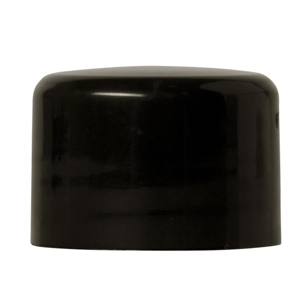 20-410 plastic screw closure, plug seal, smooth, black