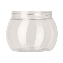 250ml pet jar,70-400 Sphere Jar, single wall PET