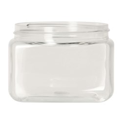 200ml pet jar,70-400 Square Jar, single wall PET