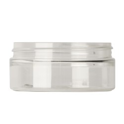 75ml pet jar,70-400 Straight Cylindrical, single wall PET