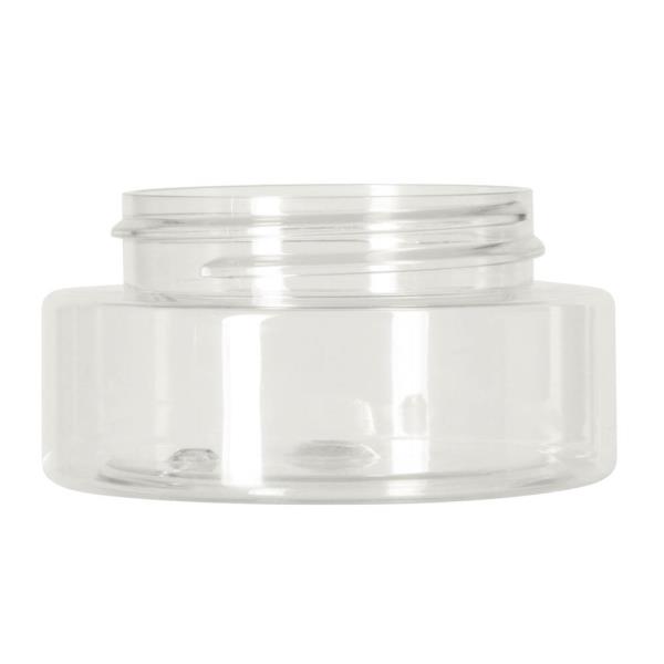 50ml pet jar,48-400 Wide Cylindrical, single wall PET