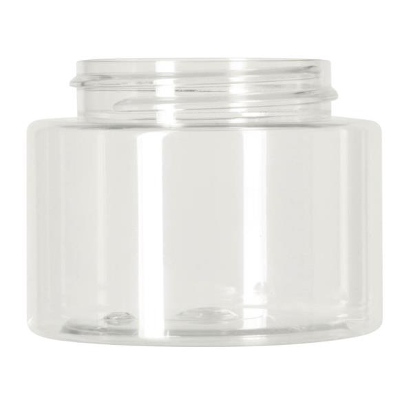 100ml PET Jar, 48-400 Wide Cylindrical, single wall PET