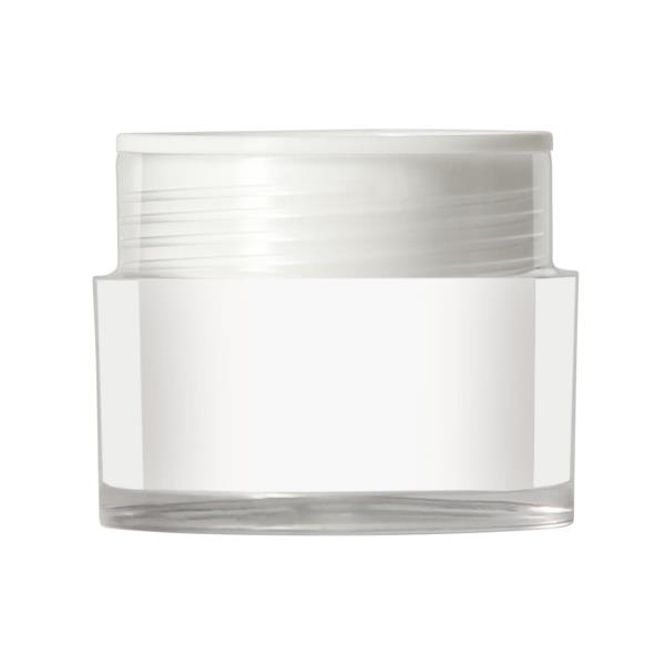 acrylic jar 15ml, Verona 39mm, double wall SAN-PP