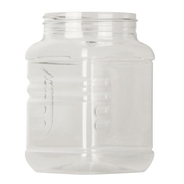 330ml rpet jar,63-485 Square Spender, single wall rPET