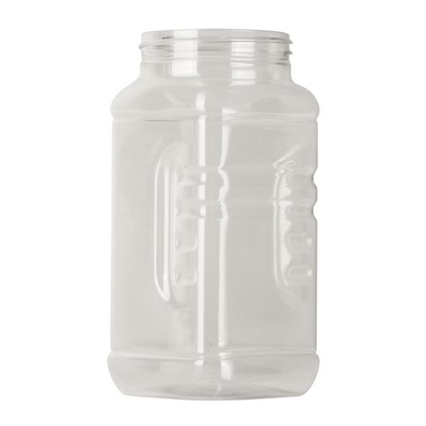 500ml rpet jar,63-485 Square Spender, single wall rPET