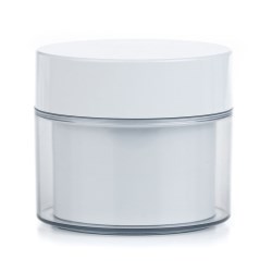 rPET jar 50ml, Trento 60mm, smooth, double wall