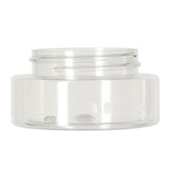 50ml rpet jar,48-400 Wide Cylindrical, single wall rPET