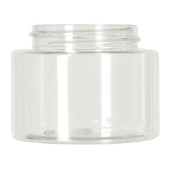 100ml rPET jar,48-400 Wide Cylindrical, single wall rPET