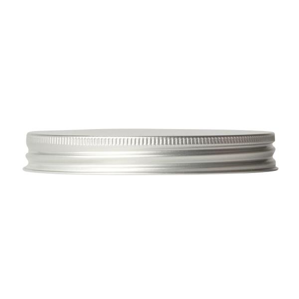 rolled aluminium lid 100-400, tri seal, rolled edge matt, silver