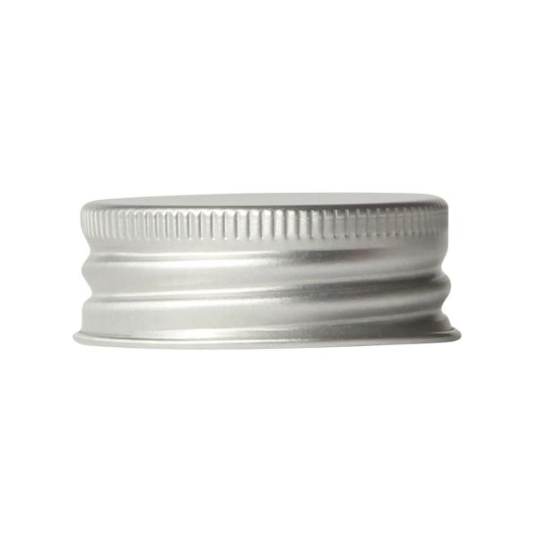 rolled aluminium lid 38-485, tri seal, rolled edge matt, silver