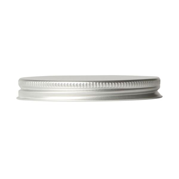 rolled aluminium lid 70-400, tri seal, rolled edge matt, silver