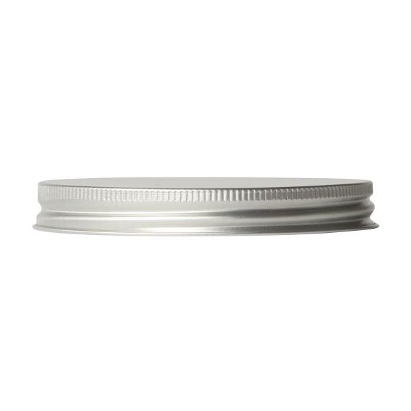 rolled aluminium lid 89-400, tri seal, rolled edge matt, silver