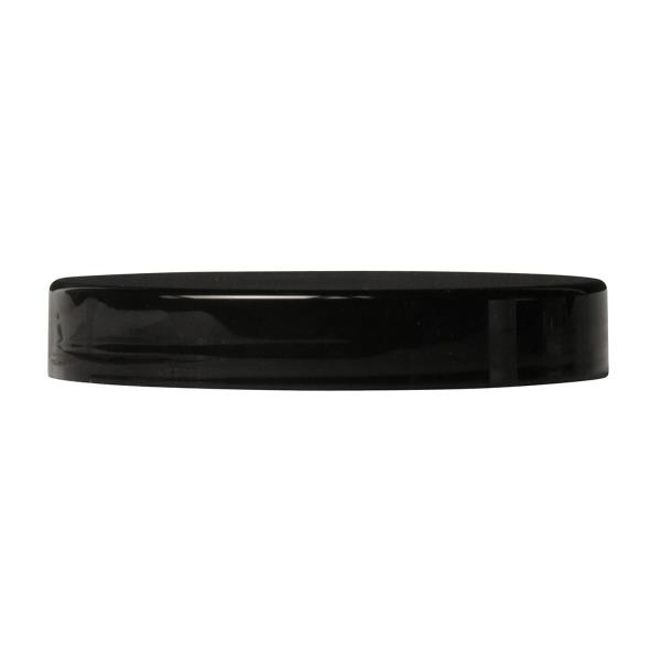 plastic lid 100-400s PP, straight induction seal smooth, black