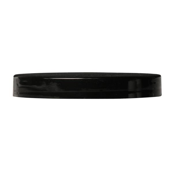 plastic lid 127mm PP, straight induction seal smooth, black