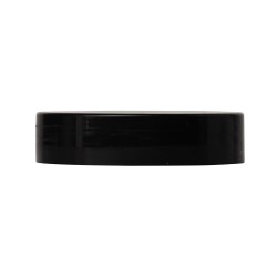 plastic lid 48-400 PP, straight none smooth, black