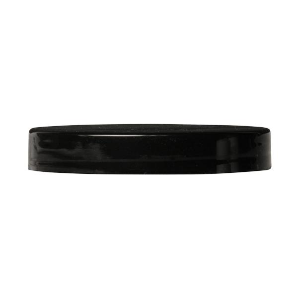 plastic lid 70-400 PP, straight crabs claw smooth, black