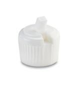 20-410, LDPE Flip Top Closure, 3mm orificeUnlined Valve/Plug Serrated, 