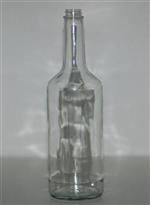 32 oz Glass Long Neck, Round, Flint, 28-405 