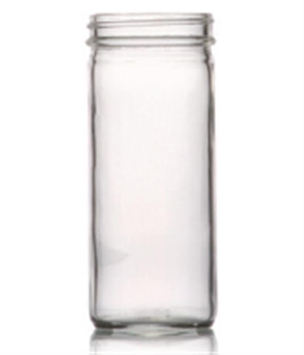 8 oz Glass Jar, Round, Flint, 58-405 