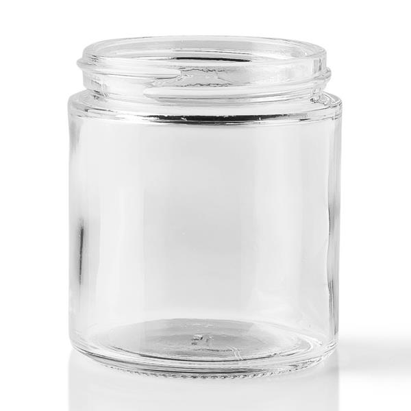 4 oz Glass Jar, Round, Flint, 58-400 GPI finish 