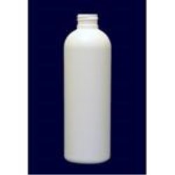 8 oz HDPE Bullet, Round, 24-410, Flamed ,