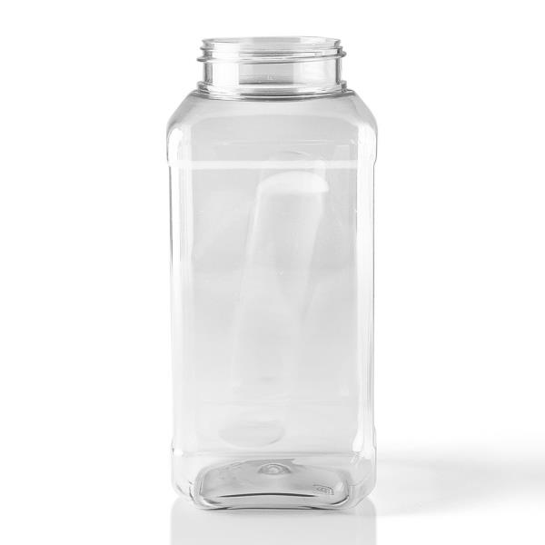 32 oz PET Jar, Square, 63mm, Label Indent Grip