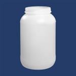 1 gal HDPE Jar, Round, 110-400, Label Indent