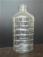 1 ltr PET Straight Sided, Oblong, 38-400, Ribbed/Fluted ,