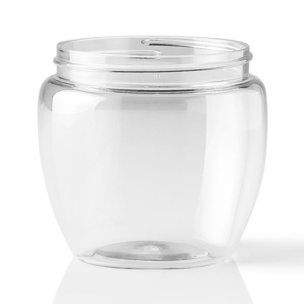 8 oz PET Jar, Oval, 70-400, Tapered ,