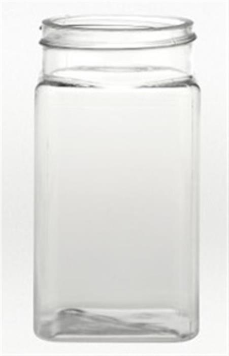 8 oz PET Jar Square, 53mm, ,