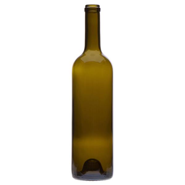 750 ml Claret, Antique Green, Cork Finish Tall Push-Up, 4488B 