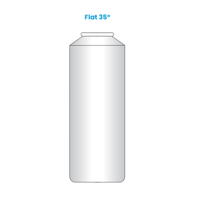 Flat 35° Aerosol Containers