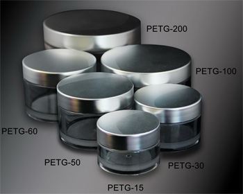 New PETG jars for cosmetic products