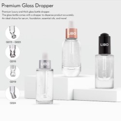 
                                            
                                        
                                        Premium Glass Dropper Packages: Choose Your Style of Bottle and Pipette